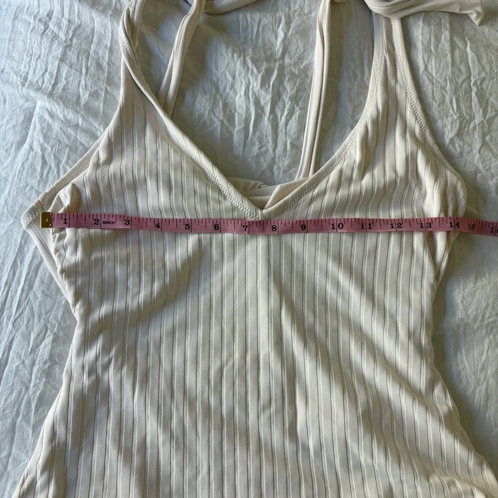 Shade & Shore Women’s  Cream Tummy-Smoothing One Piece Swimsuit